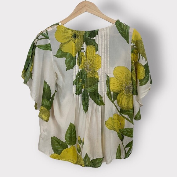 Anthropologie’s Maeve Maya Flutter Blouse Size 2 - Picture 5 of 12